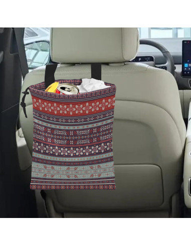 Bolsa de Basura Colgante para Auto Ghatobty Boho Carnaval 27.9x35.1cm