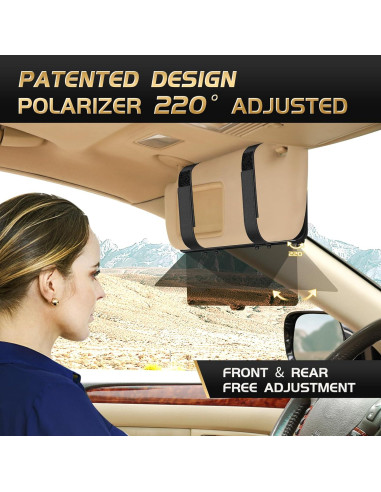 Extensor de Visera Solar Polarizada PJLJY con Organizador