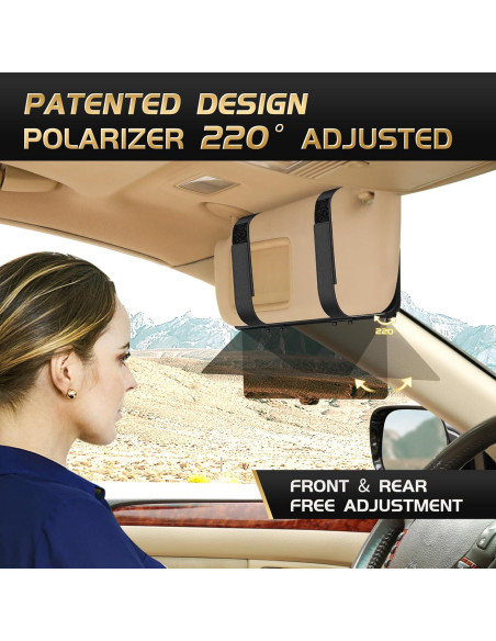 Extensor de Visera Solar Polarizada PJLJY con Organizador