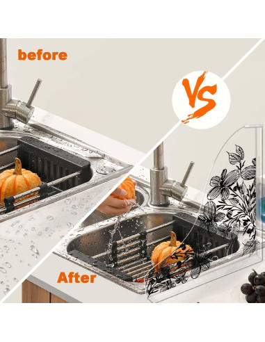 Protector de Salpicaduras para Ducha Pettyelf 2pcs Acrílico