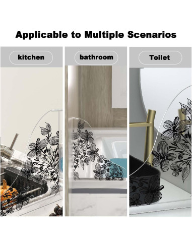 Protector de Salpicaduras para Ducha Pettyelf 2pcs Acrílico