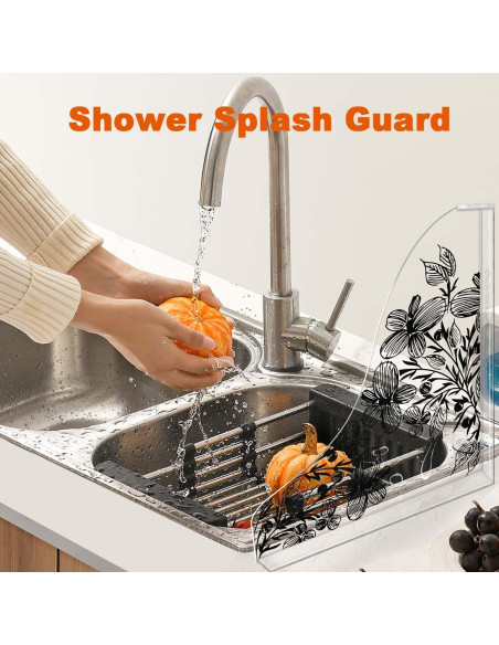 Protector de Salpicaduras para Ducha Pettyelf 2pcs Acrílico