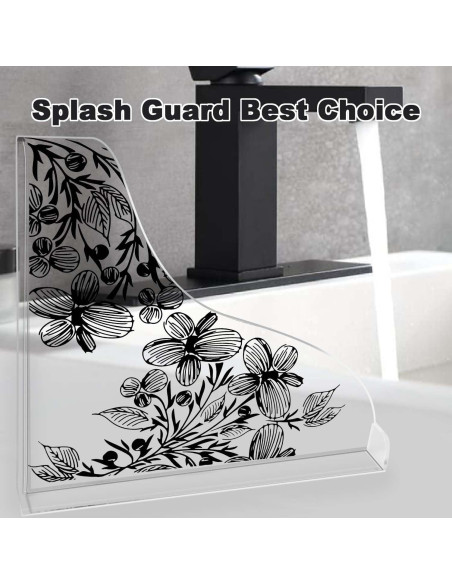 Protector de Salpicaduras para Ducha Pettyelf 2pcs Acrílico