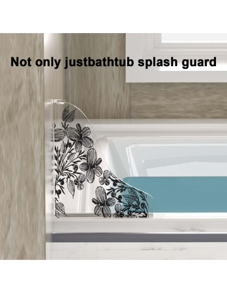 Protector de Salpicaduras para Ducha Pettyelf 2pcs Acrílico