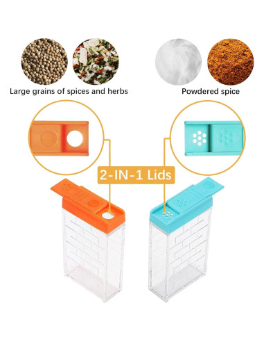 Saleros y Pimenteros Uralfa Mini 6 Piezas Plástico Marrón