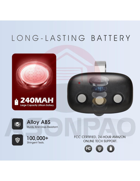 Control Remoto de Garaje ASONPAO MCT-3 Compatible LD033