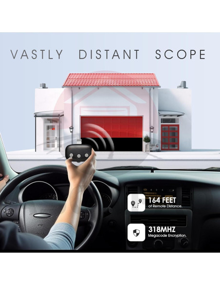 Control Remoto de Garaje ASONPAO MCT-3 Compatible LD033