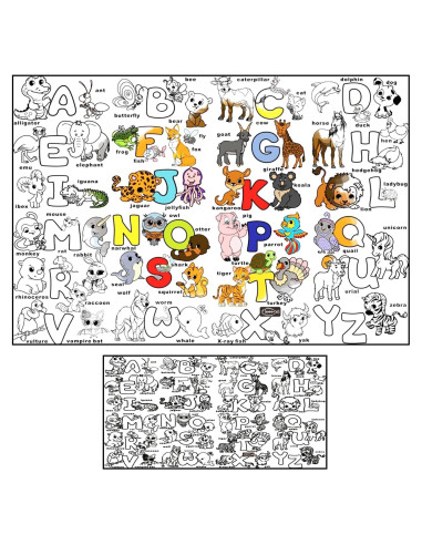 Póster de Colorear Gigante ALEX Art ABC 97.79x67.78 cm