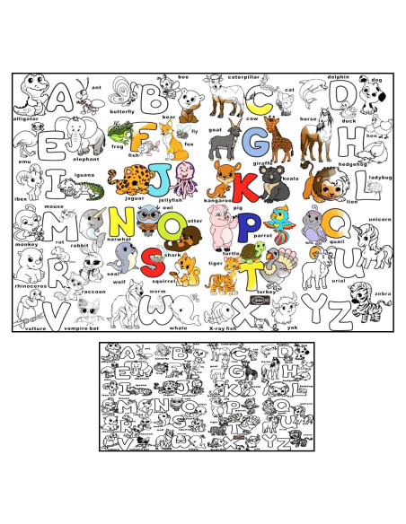 Póster de Colorear Gigante ALEX Art ABC 97.79x67.78 cm
