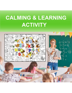 Póster de Colorear Gigante ALEX Art ABC 97.79x67.78 cm 2