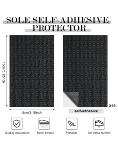 10 Almohadillas Antideslizantes Geyoga para Zapatos 13x8 cm 2