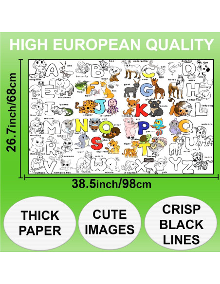 Póster de Colorear Gigante ALEX Art ABC 97.79x67.78 cm