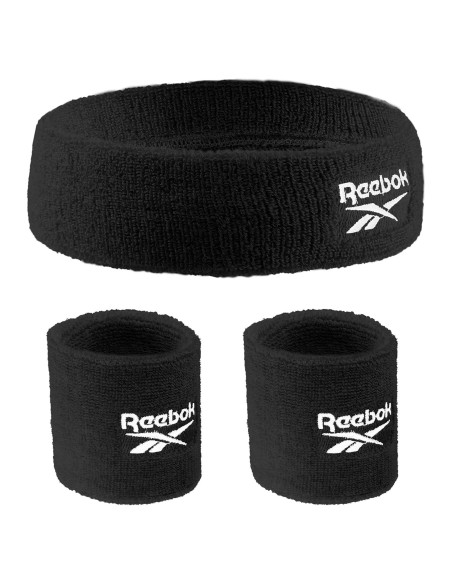 Conjunto de 3 bandas de sudor Reebok - Cinta y muñequeras