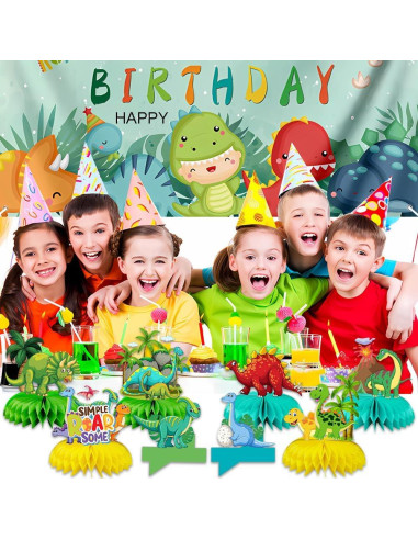 Centros de Mesa de Dinosaurio Jamonxi 10 Piezas para Cumpleaños