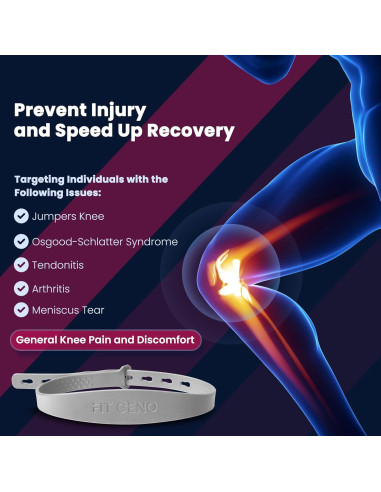 Faja de Rodilla Fit Geno Soporte Tendón Patelar Alivio Dolor