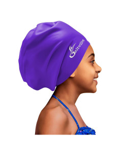 Gorro de Natación Extra Grande Geltvilra para Niños 4-16 Años