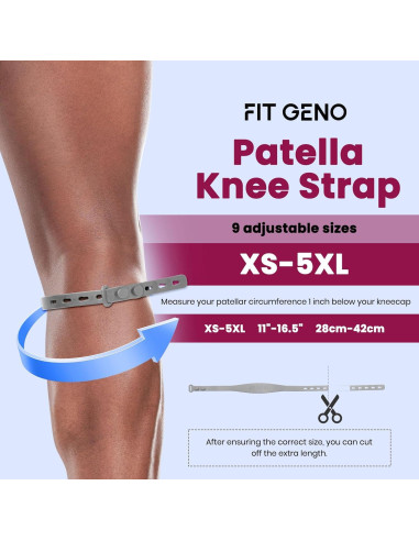 Faja de Rodilla Fit Geno Soporte Tendón Patelar Alivio Dolor