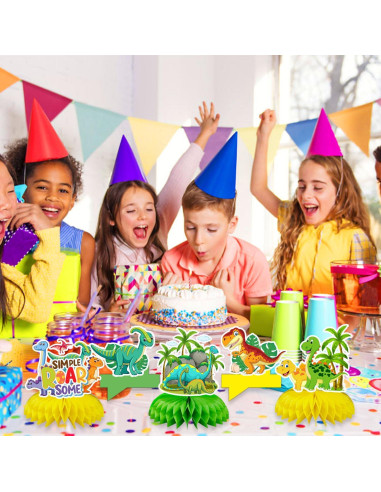 Centros de Mesa de Dinosaurio Jamonxi 10 Piezas para Cumpleaños