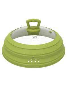 Cubierta para Microondas GLOU-GLOU 30 cm Vidrio Templado Verde