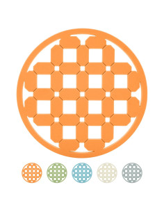 Trivetes de Silicona OGGI Naranja 17.78cm Antideslizantes