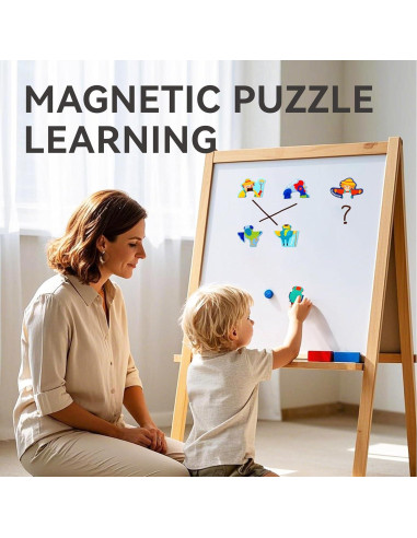 Puzzles Magnéticos Dotimo 30 Piezas Animales de Granja