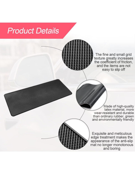 Alfombrilla Antideslizante BLAU GRUN 39.9x19.8cm para Auto