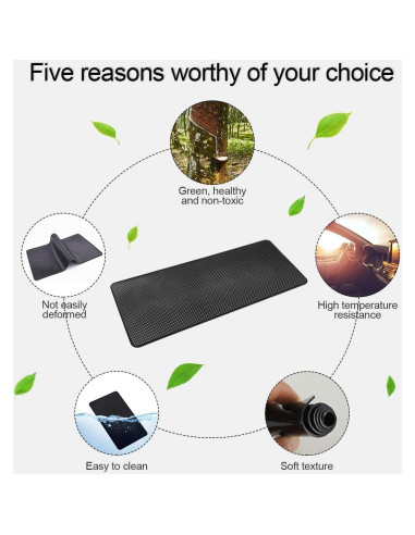 Alfombrilla Antideslizante BLAU GRUN 39.9x19.8cm para Auto