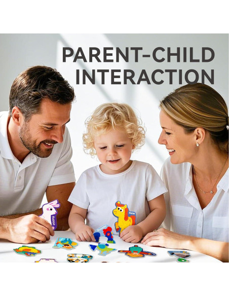 Puzzles Magnéticos Dotimo 30 Piezas Animales de Granja