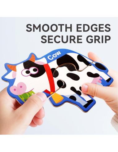 Puzzles Magnéticos Dotimo 30 Piezas Animales de Granja