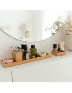 Juego de Bandejas de Bambú ROCDEER 6 Piezas Organizador 2