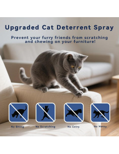 Spray Deterrente Natural para Gatos NHMFMLZW 50ml Anti-Rasguños 2