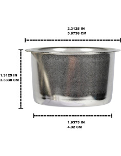 Cesta de Filtro Acero Inoxidable Univen para Cafetera Espresso 2