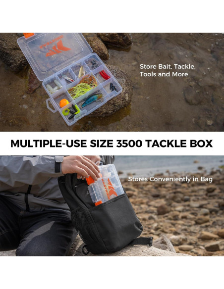 Bolsa de Sling de Pesca KastKing con Caja de Cebo 3500 y Herramientas
