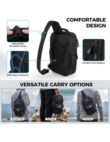 Bolsa de Sling de Pesca KastKing con Caja de Cebo 3500 y Herramientas