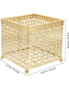 Organizador de Maquillaje FOMIYES Metal 13.5cm Estilo Moderno 2