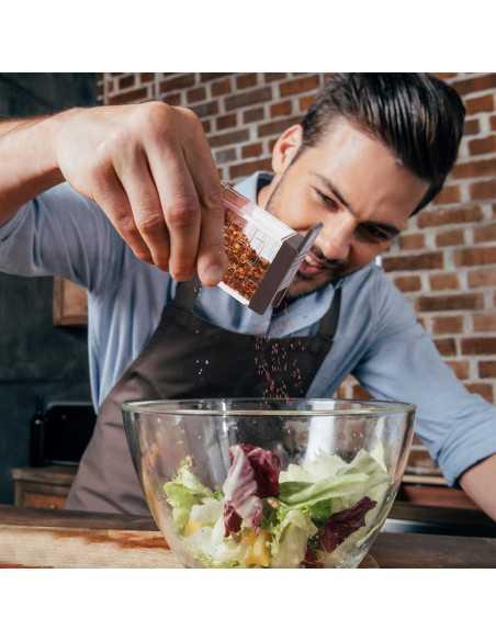 Saleros y Pimenteros Uralfa Mini 6 Piezas Plástico Marrón