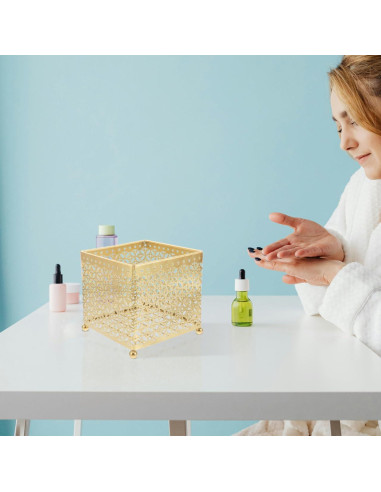 Organizador de Maquillaje FOMIYES Metal 13.5cm Estilo Moderno