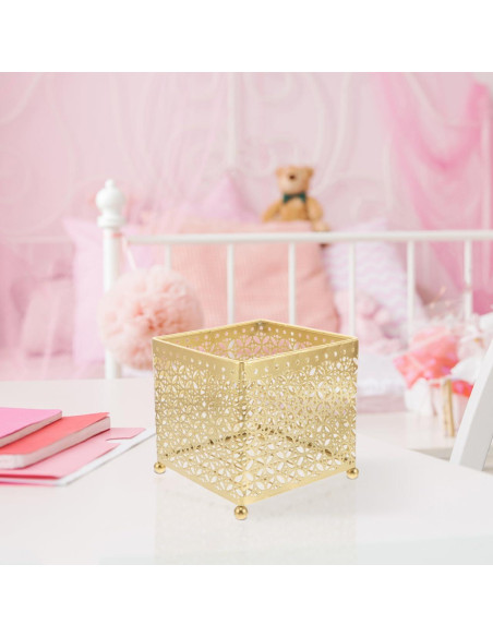 Organizador de Maquillaje FOMIYES Metal 13.5cm Estilo Moderno