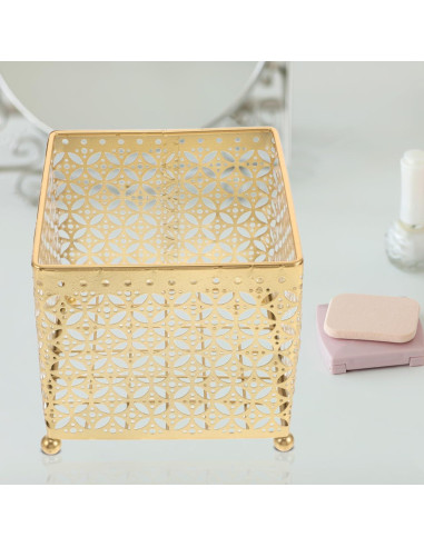 Organizador de Maquillaje FOMIYES Metal 13.5cm Estilo Moderno