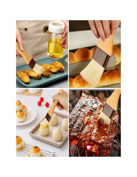 Brocha de Basting NXRACSH 5.08 cm Cerdas de Jabalí Natural