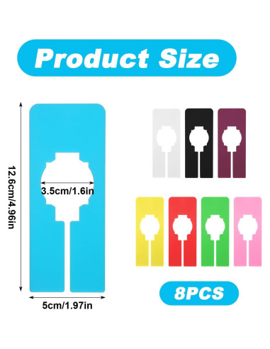 8 Divisores de Closet Multicolor Lnngub con Marcador