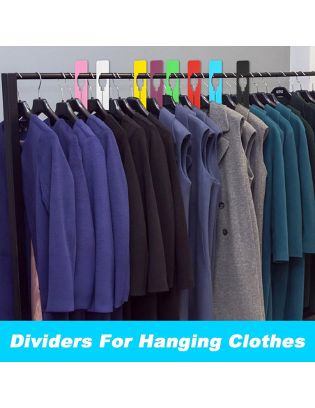 8 Divisores de Closet Multicolor Lnngub con Marcador