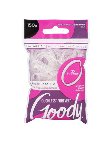 Bandas Elásticas Goody Ouchless Forever 150 Ct Transparente