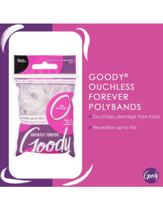 Bandas Elásticas Goody Ouchless Forever 150 Ct Transparente 2
