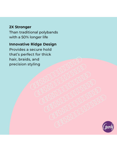 Bandas Elásticas Goody Ouchless Forever 150 Ct Transparente