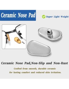 Almohadillas de nariz cerámicas TORWOL antideslizantes - 2 pares 2