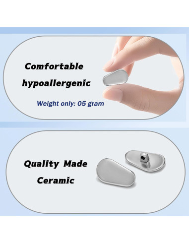 Almohadillas de nariz cerámicas TORWOL antideslizantes - 2 pares