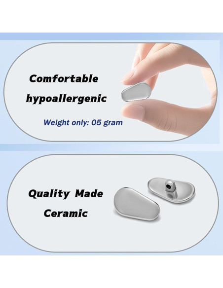 Almohadillas de nariz cerámicas TORWOL antideslizantes - 2 pares