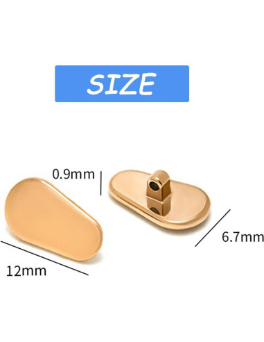 Almohadillas de nariz cerámicas TORWOL antideslizantes - 2 pares