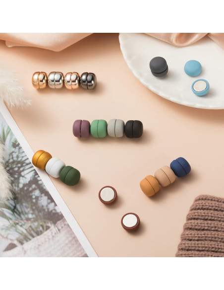 18 Pines Magnéticos para Hijab Coloridos - Accesorios para Bufandas